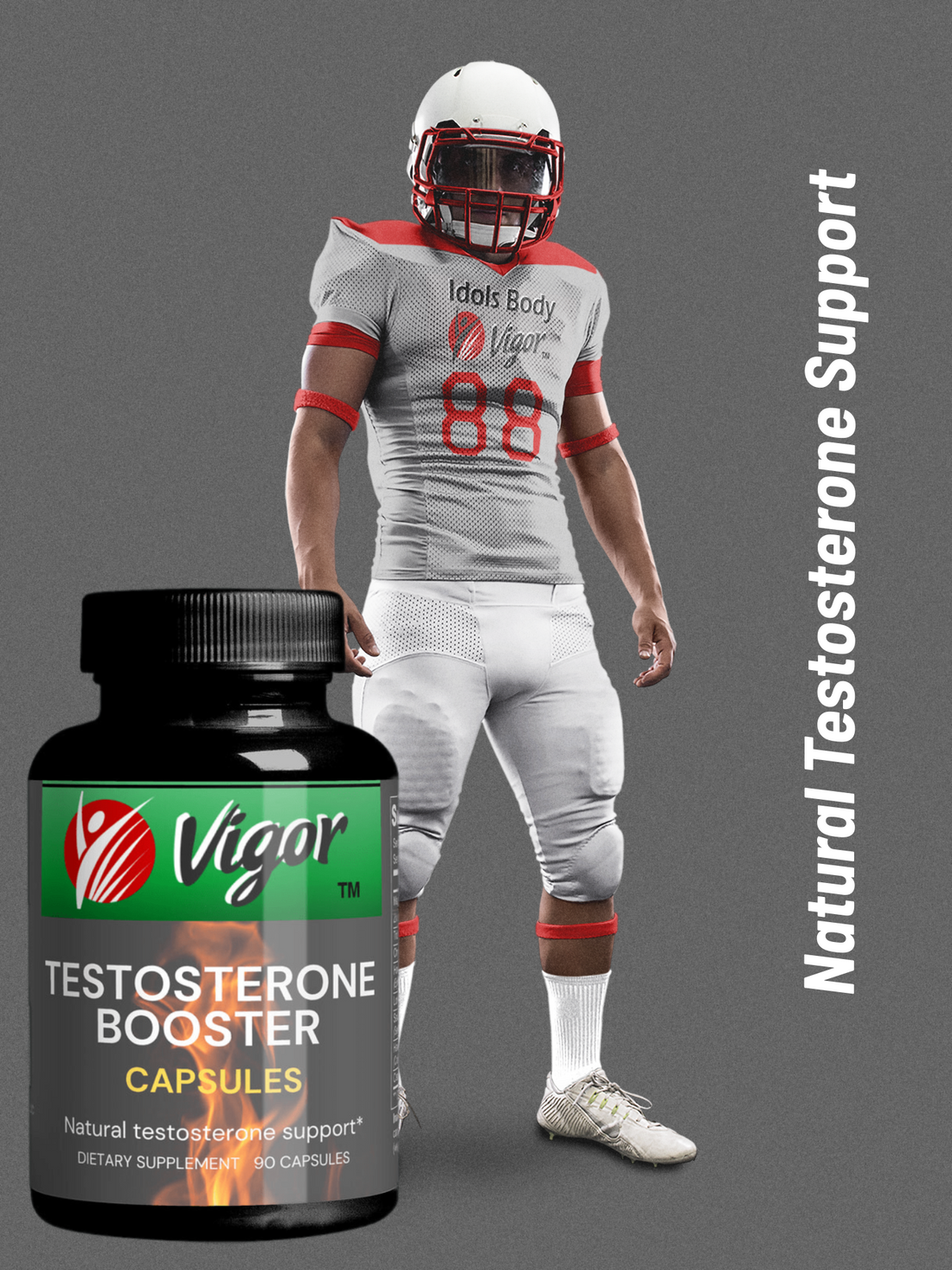 custom-football-jerseys-muscular-man-standing-against-a-solid-testosterone-supplement-jar